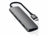 Zeskris Slim USB-C MultiPort Adapter V2 SpaceGrey, 4K ultra HDMI, 2 x USB3.0, SD/MicroSD, USB-C